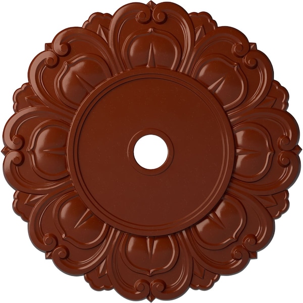 Ekena Millwork Angel Ceiling Medallion (Fits Canopies up to 15 3/4"), 32 1/4"OD x 3 5/8"ID x 1 1/8"P, Firebrick CM32ANFIF - main